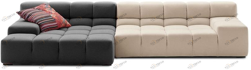 B&B Italia Модульный тканевый диван с шезлонгом Tufty time sun-id-1381228