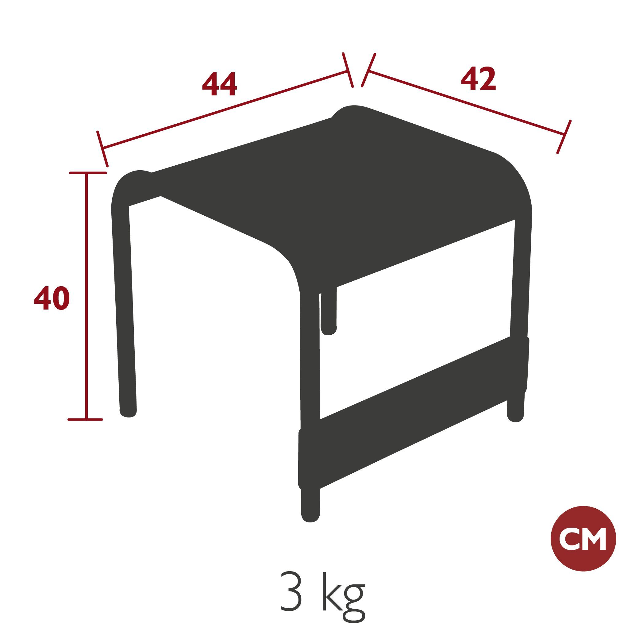 Алюминиевый низкий садовый столик In Stock Fermob ARCH-00061870 - Вид №1