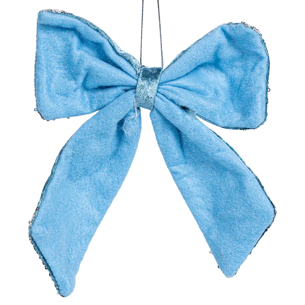 89368968 Украшение декоративное Бант 22x20 см синий STLM-1480952 Santreyd  - Вид №2