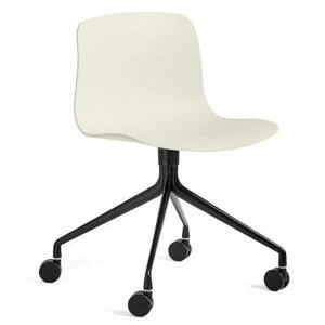 Стул AAC14, кремовый с черным основанием