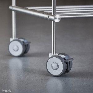 SR-Rolle-Set4 Комплект из 4 роликов для всех обувных полок, обувных скамеек и сервантов с 4 ножками PHOS