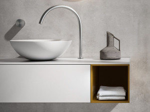 Одноместный подвесной умывальник Cristalplant®