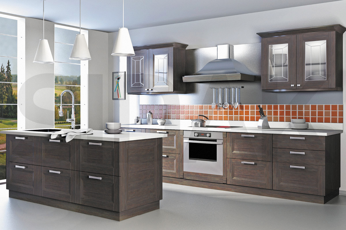 Фасады для кухни Аврора  «Эридан» SIDAK SIST2672-490 - Вид №1