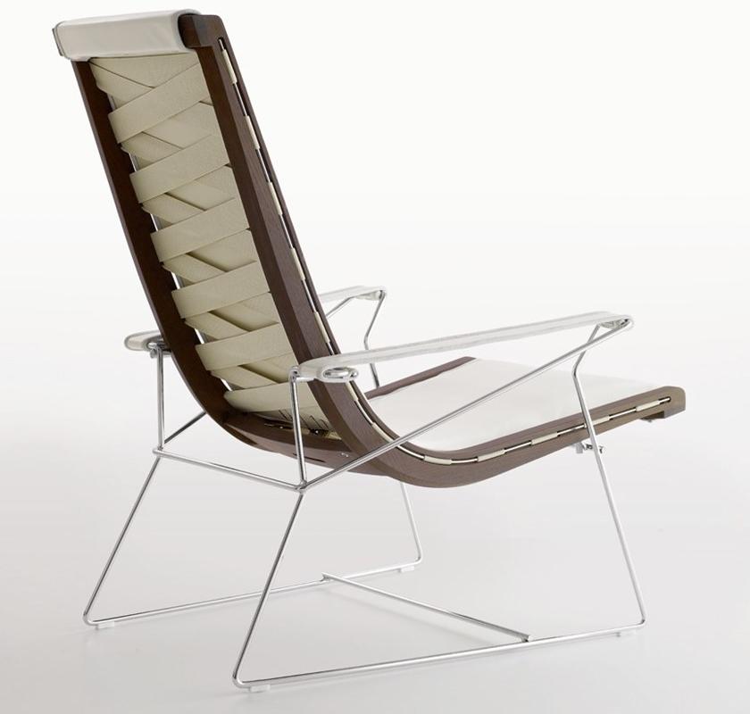 B&B Italia Кожаное кресло с салазками и подлокотниками J.j sun-id-1352126 - Вид №2