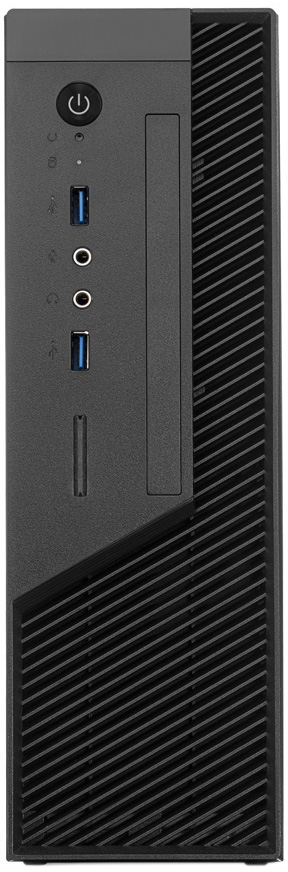 FL-RS02BLK-FX250T Сase mitx 250w tfx, 2xusb3.0, black/black trim, powercord Foxline Santreyd  - Вид №1