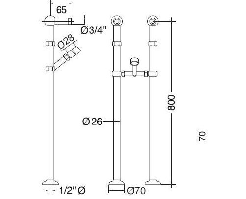 ML.RIC-20.100.BR Колонны напольные Migliore Lady - Вид №1