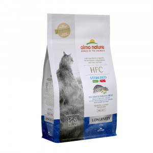 ПР0059777 Корм для кошек Longevity Sterilized для стерилиз., св.морск.рыба: окунь и лещ сух. 1,2кг Almo Nature