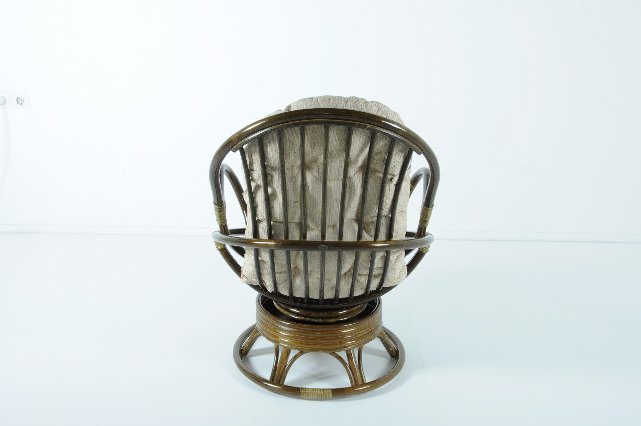 Кресло вращающееся зеленое с подушкой "Олива" VINOTTI  00-3885255 Зеленый  - Вид №1