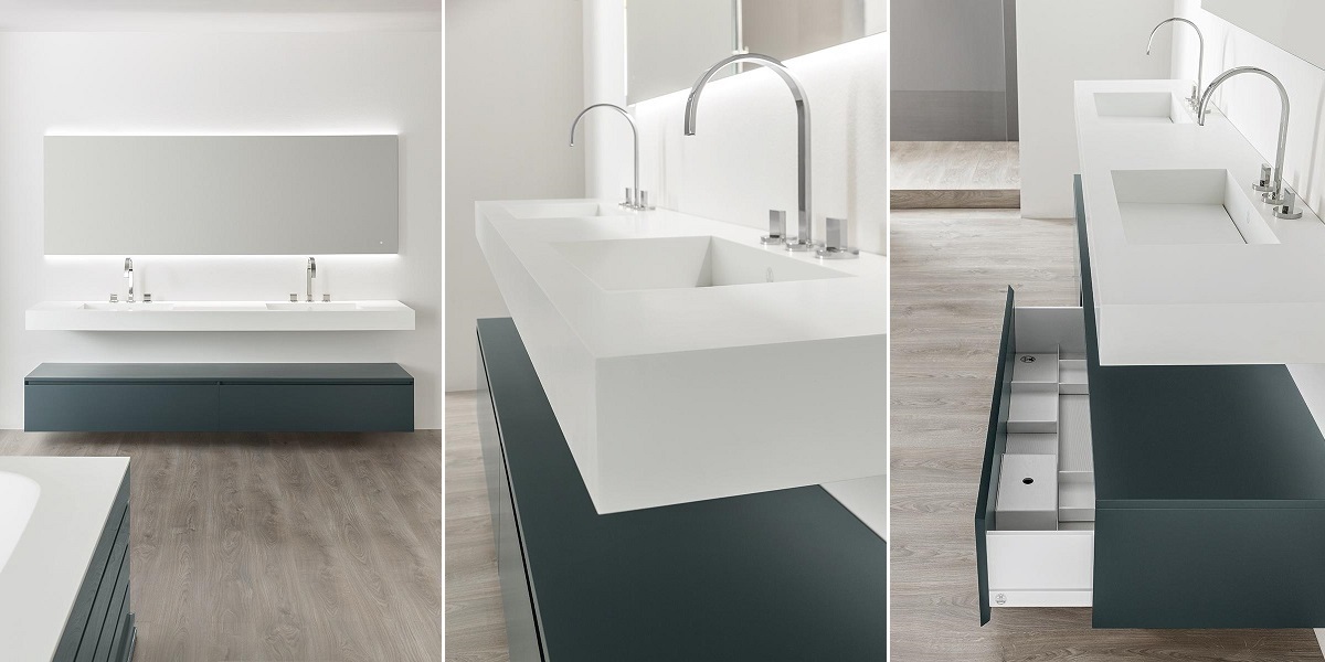 Мебель для ванной в матовой отделке Manhattan MH7 OASIS BATHROOM Master Manhattan - Вид №1