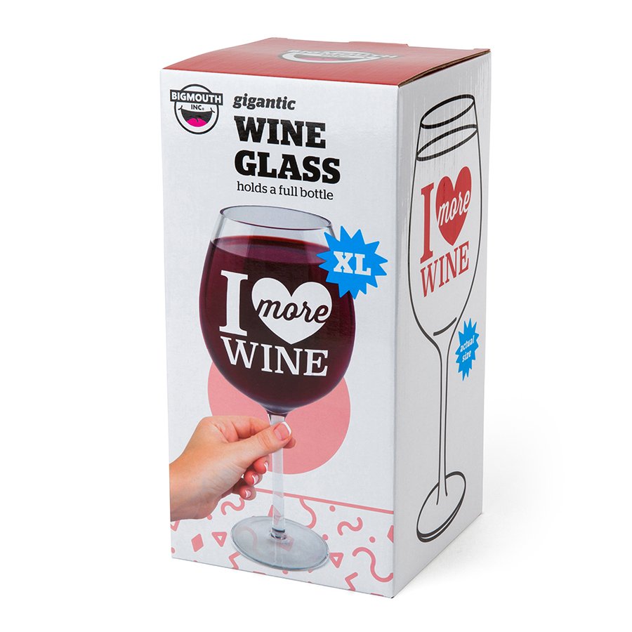 Бокал для вина 750 мл I love more wine BIGMOUTH ДИЗАЙНЕРСКИЕ 00-3862989 Прозрачный  - Вид №4