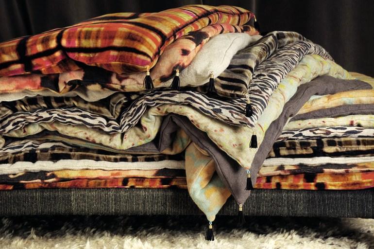 Élitis Льняное одеяло с вышивкой животных Tiger sun-id-1498062 - Вид №2