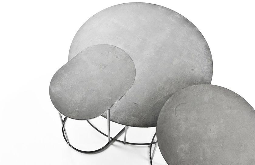 Gravelli Низкий круглый бетонный журнальный столик sun-id-1376943 - Вид №3