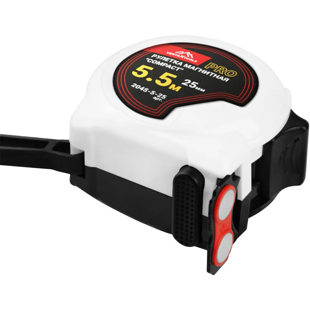 Рулетка измерительная VERTEXTOOLS с магнитным наконечником 5.5 м 89403118 STLM-1569646 - Вид №2