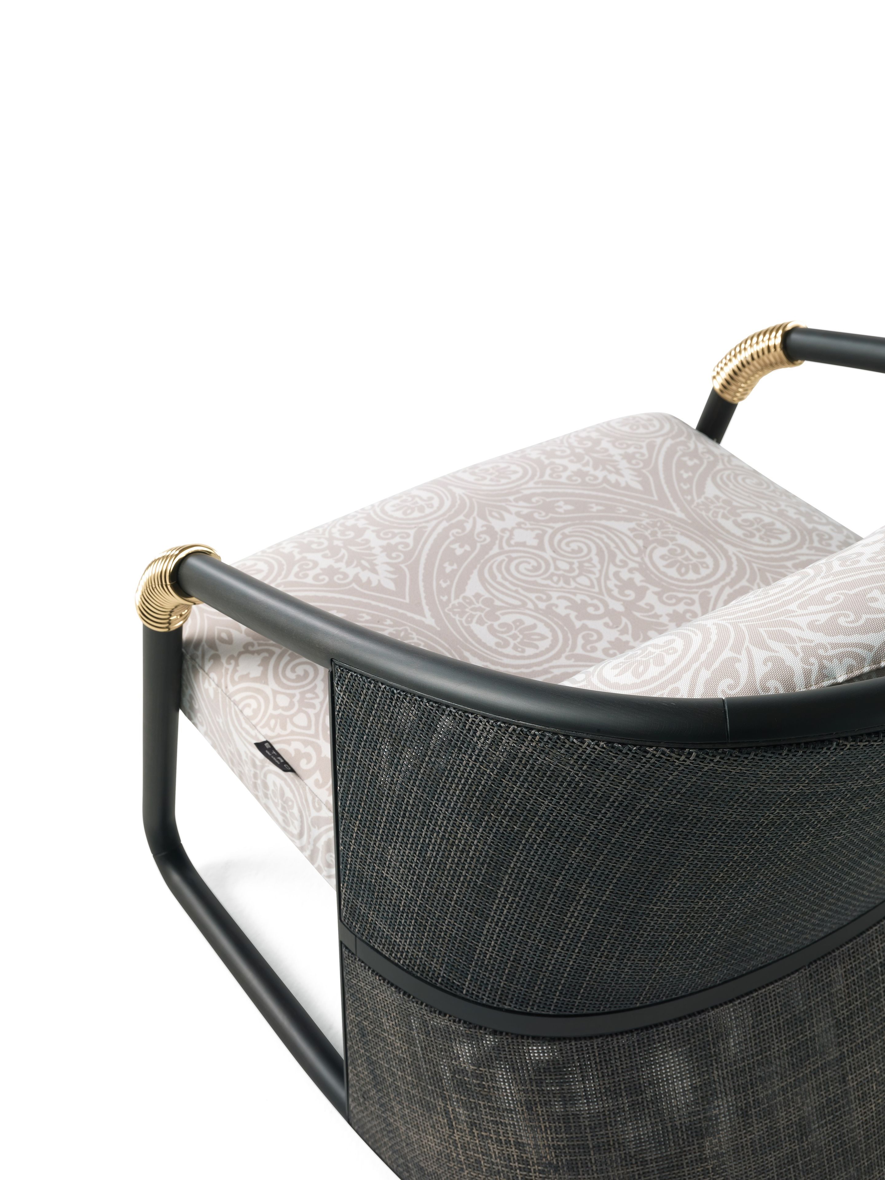 Тканевое кресло с подлокотниками ETRO Home Interiors Hamar ARCH-00009476 - Вид №4