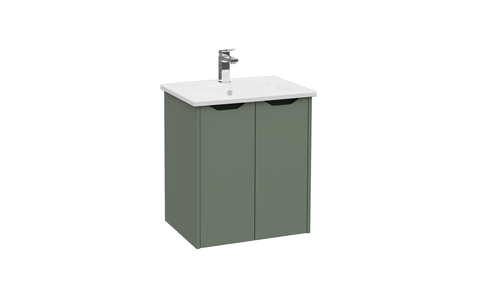 Подвесной шкаф для умывальника со встроенной раковиной VitrA Bathrooms Integra Square ARCH-00002455 - Вид №2