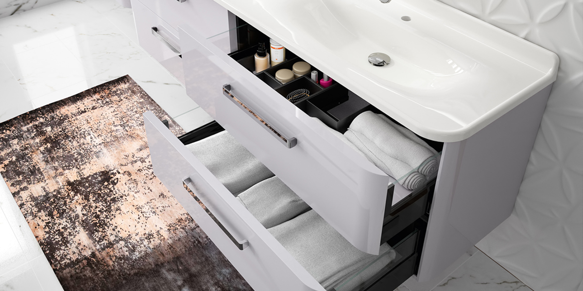 Мебель в ванну GLAM144 GP1 GPF  Ambiance Bain GLAM144GP1GPF - Вид №1