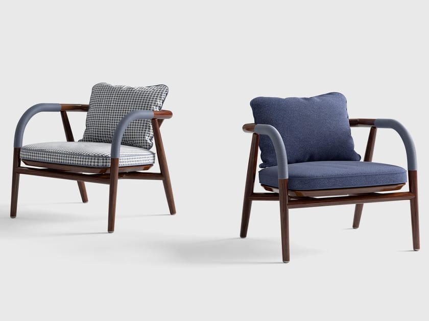 Садовый стул из ткани и кожи CPRN HOMOOD Shapes Outdoor ARCH-00101920