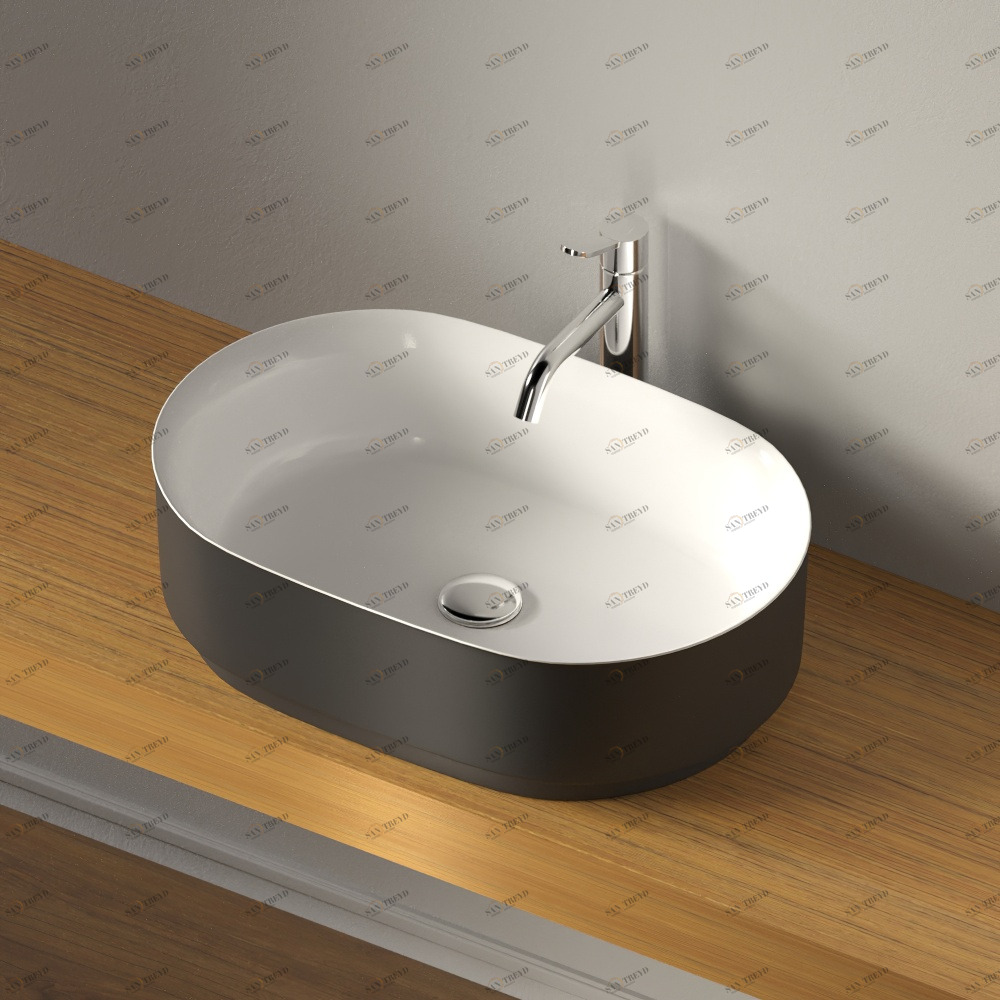 ACER0708PZG Накладная раковина на столешницу  овальная Agape 