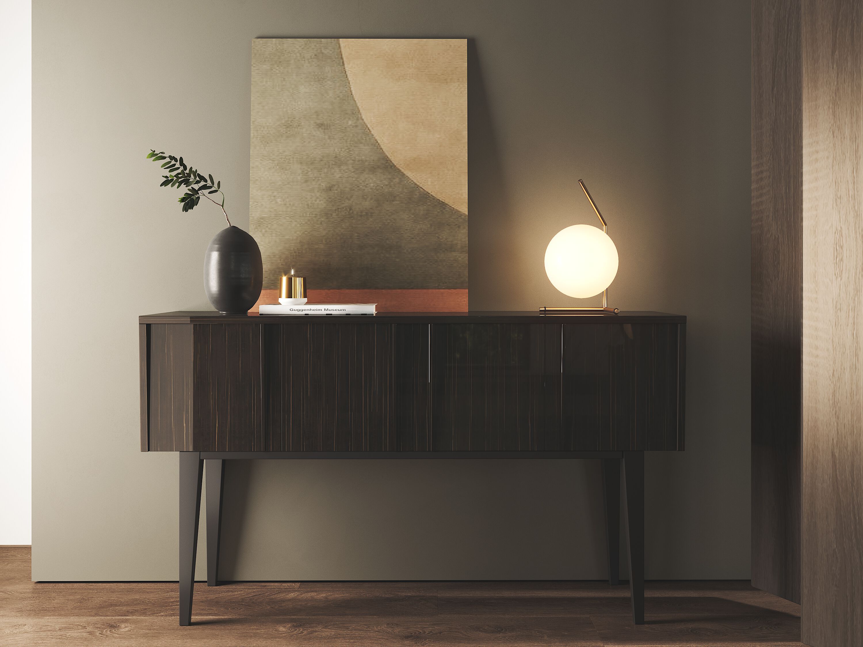 Прямоугольная консоль из шпона PRADDY Miller ARCH-00014333 - Вид №1