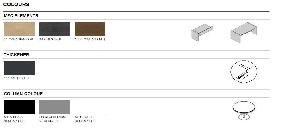 Прямоугольный стол из меламина MDD ARCH-00073144 - Вид №12