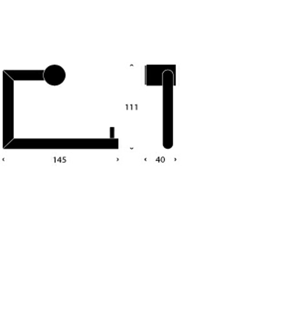 FROST Держатель туалетной бумаги 1 » матовый Нержавеющая сталь Матовый N1909  - Вид №2