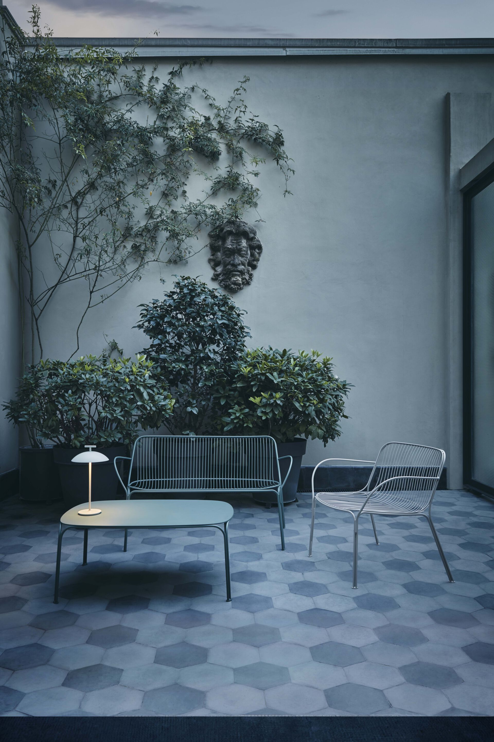 2-местный оцинкованный стальной садовый диван Kartell Hiray ARCH-00136181 - Вид №3