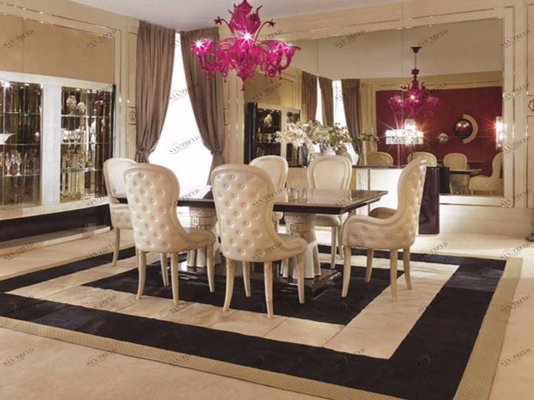 Turri Обитый кожаный стул для ресторана Couture sun-id-1455870