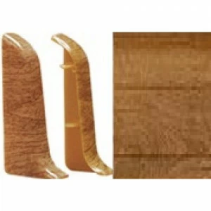 Заглушка правая для плинтуса 081 тиковое дерево