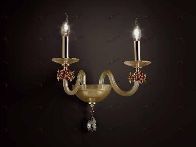 Euroluce Lampadari Настенный светильник из хрусталя с кристаллами swarovski® Sheen sun-id-1447204