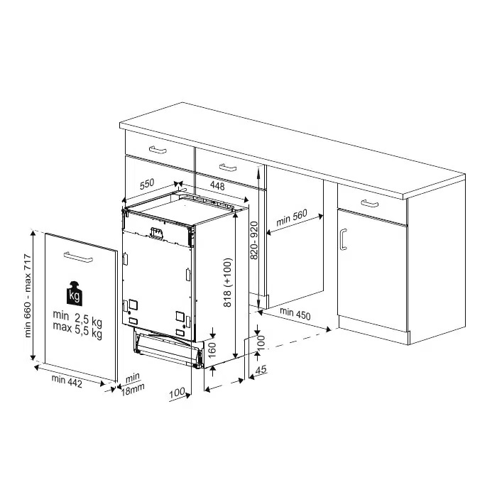 9936132 Встраиваемая посудомоечная машина Hotpoint HIS 1C69 STDN-0037088 - Вид №13