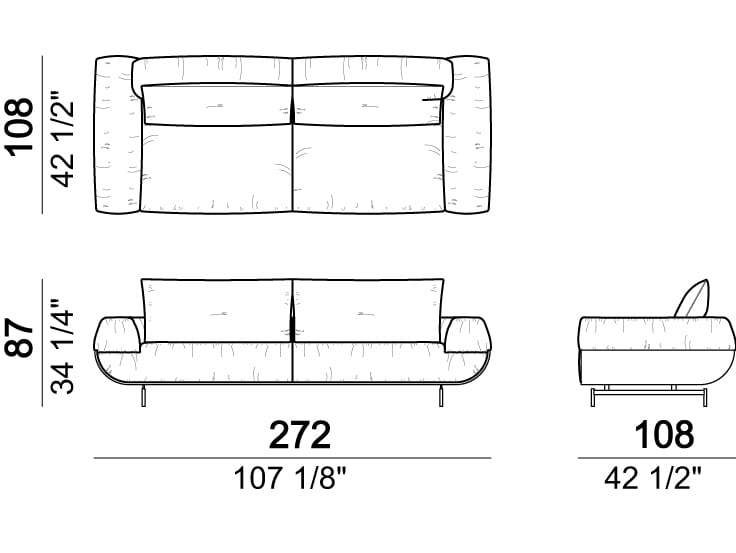3-местный кожаный диван Arketipo FASTLOVE ARCH-00090570 - Вид №11