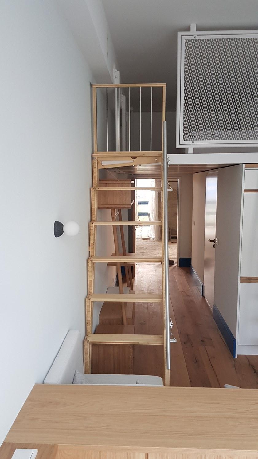 Bcompact Выдвижная лестница из бамбука  Bhl-02  - Вид №10