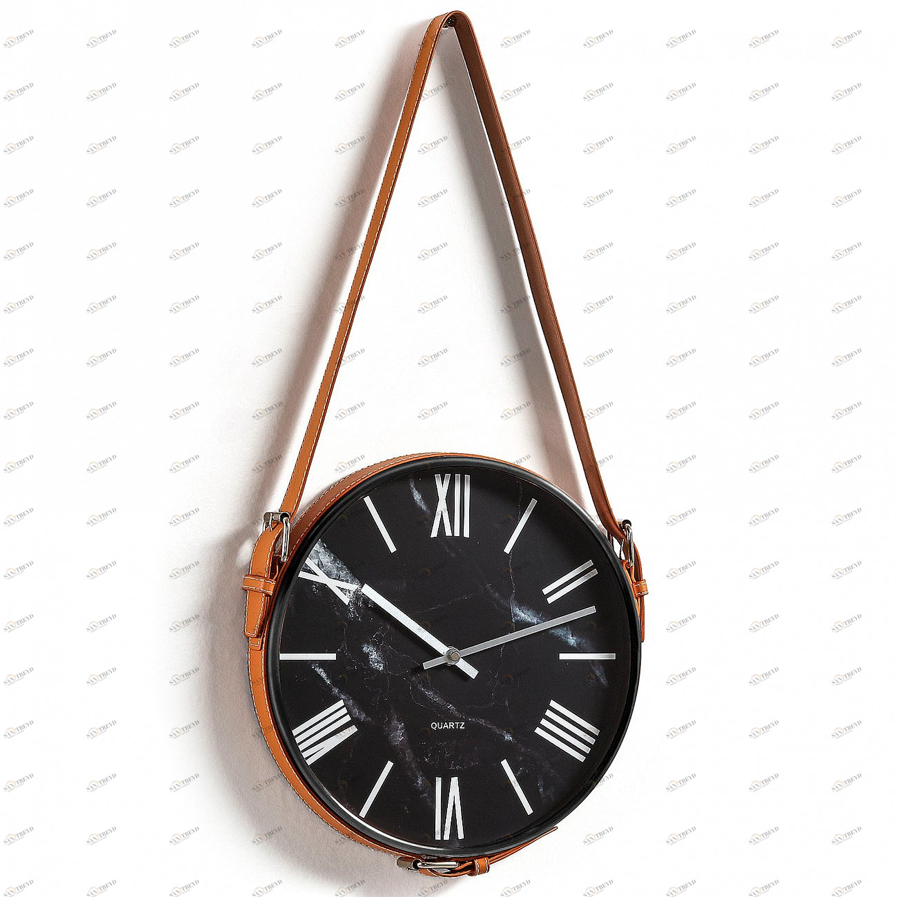 Часы черные настенные с подвесом круглые Mellie от La Forma LA FORMA MELLIE 344271 Черный 