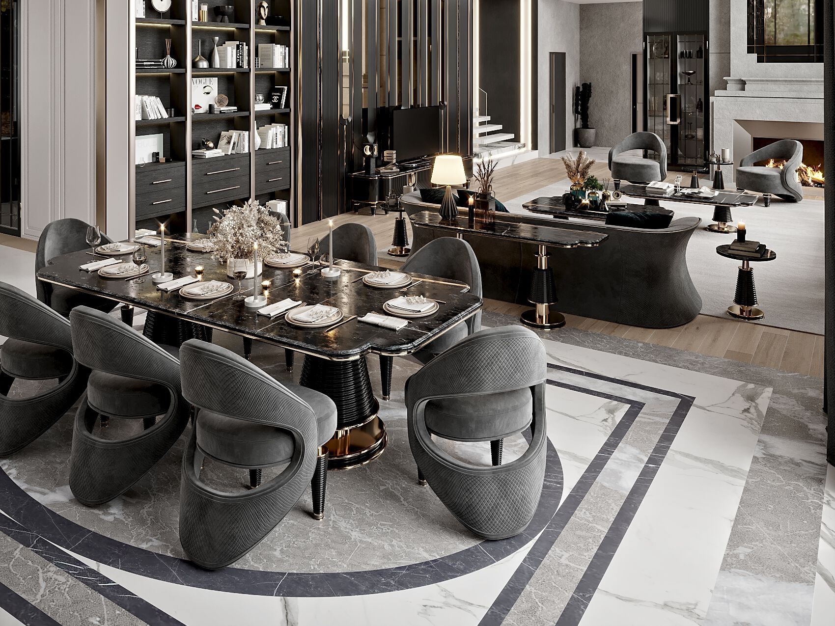 Мягкий тканевый стул с подлокотниками Zebrano Quintus ARCH-00151304 - Вид №3