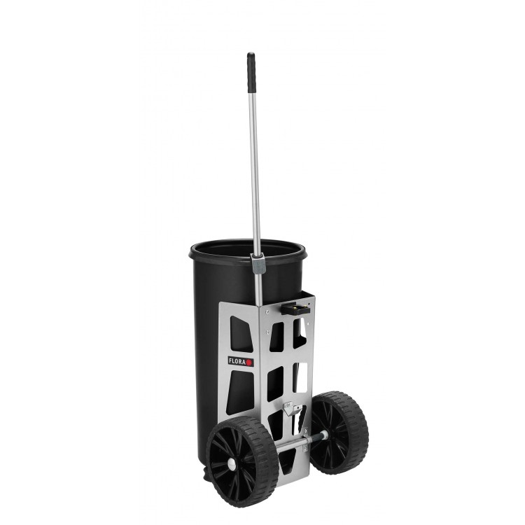 01451/2 FLORA Мусорная тележка для дворника FLORA Easy Uno для улиц, городских парков, придомовых территориях и загородных участков вместимость 60 л 