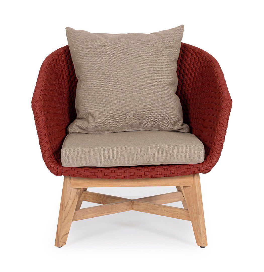 Веревочное и тканевое садовое кресло с подлокотниками BIZZOTTO Coachella ARCH-00029312 - Вид №33