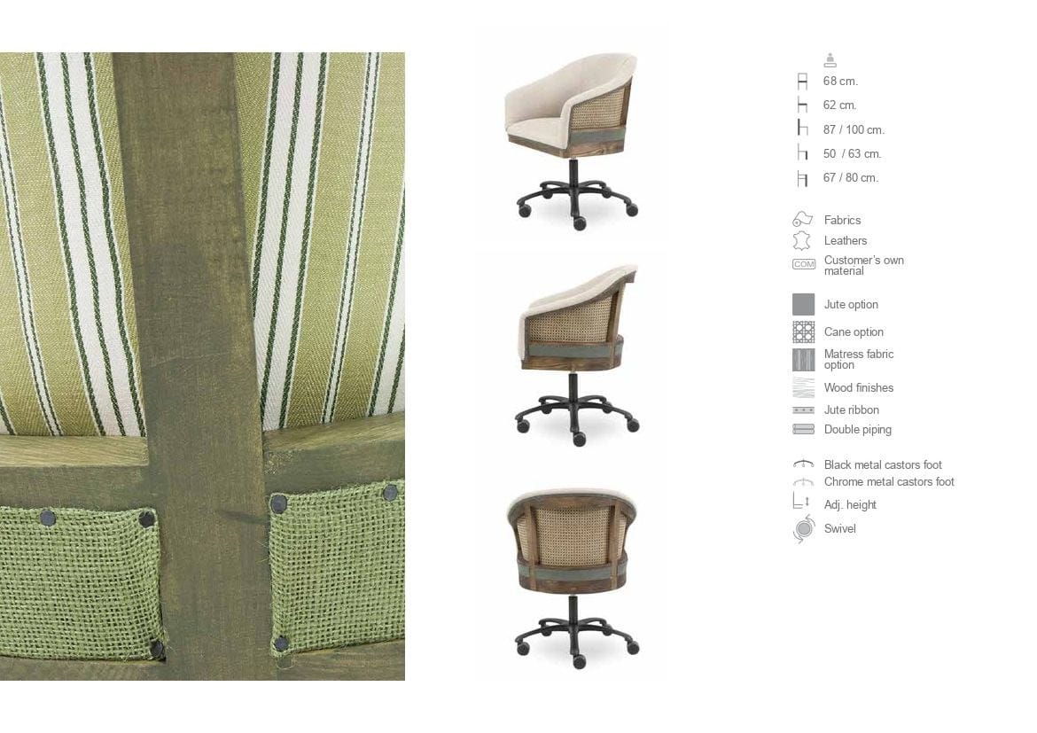 Кожаный мягкий стул с подлокотниками CREARTE COLLECTIONS Dor Essence ARCH-00086471 - Вид №14