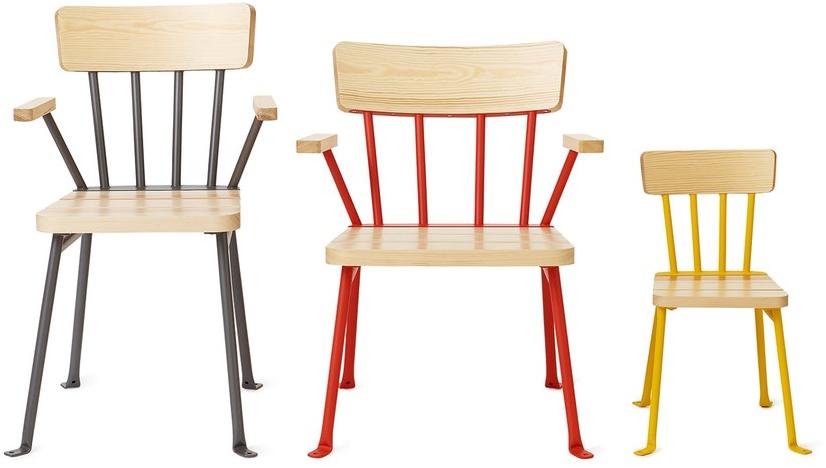 Nola Industrier Садовый стул из стали и дерева с подлокотниками Bollnäs sun-id-1479318 - Вид №3