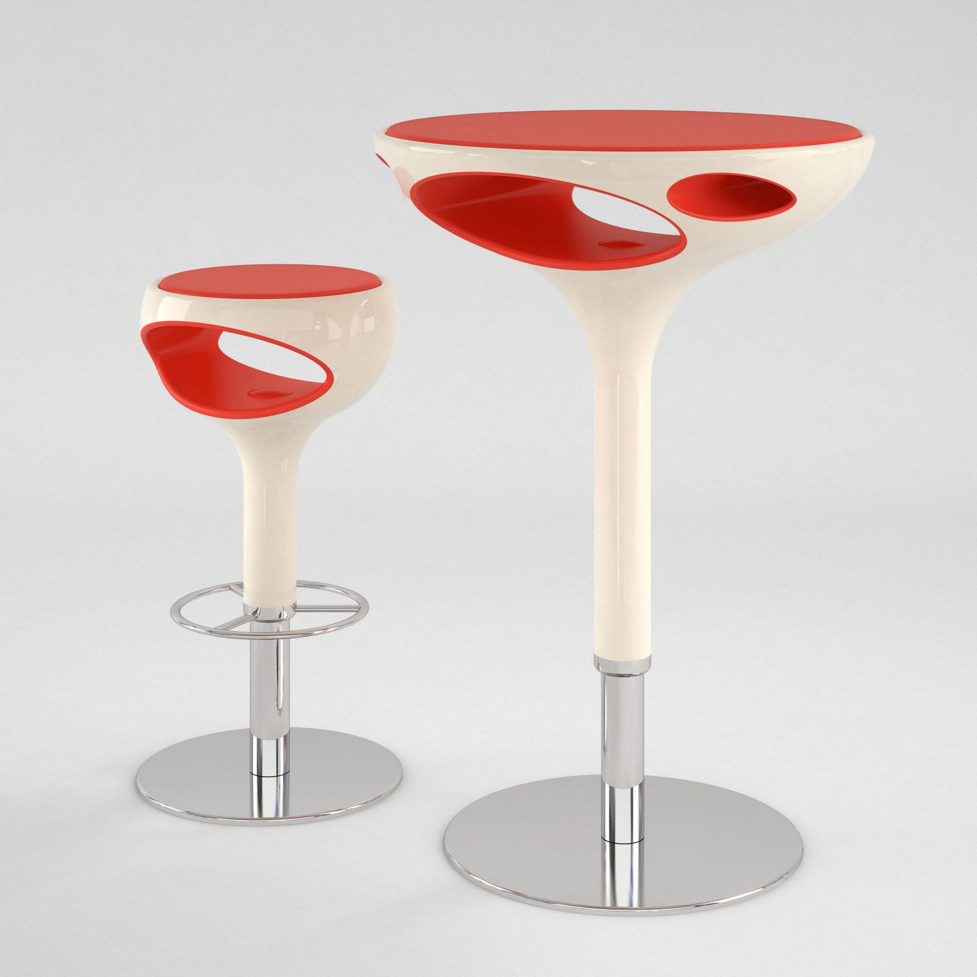 Высокий круглый стол из полиуретана Giovannetti кольцо ARCH-00068758 - Вид №4