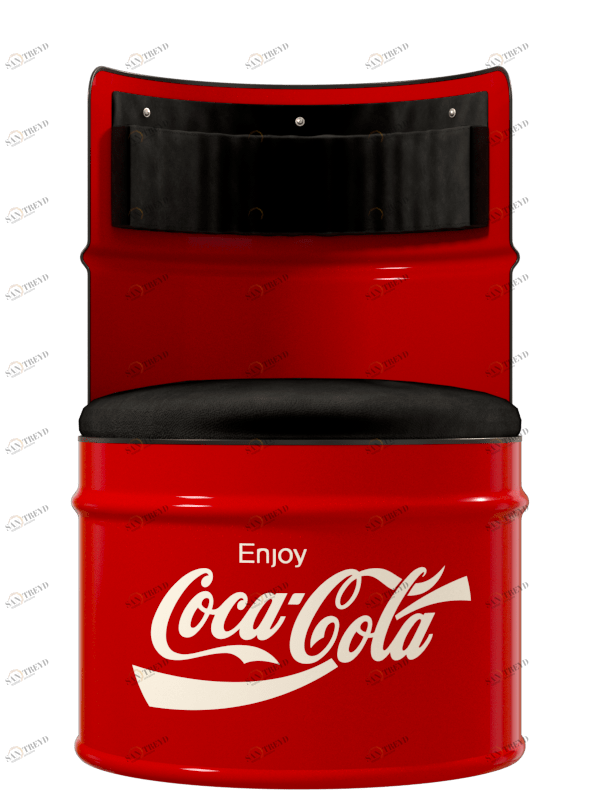 Бочка-кресло металлическое красное "Coca-Cola" STARBARREL  00-3895261 Красный 