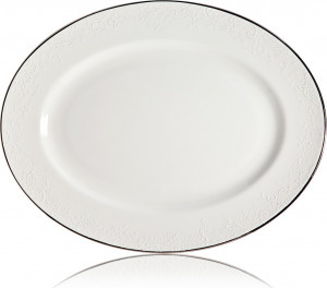 10529233 Lenox Блюдо овальное Lenox "Фарфоровое кружево,Маркеса" 33см Фарфор костяной