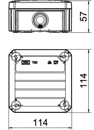 Полипропиленовая распределительная коробка OBO Bettermann BlackLine ARCH-00097240 - Вид №4