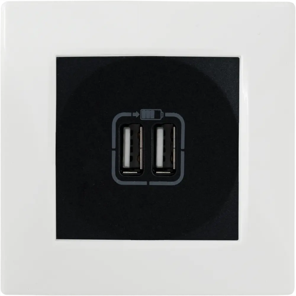 82496842 Розетка USB двойная встраиваемая Legrand Etika, антрацит STLM-0028737 - Вид №3