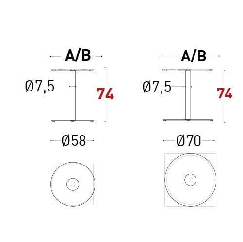Основание стального стола Varaschin ARCH-00017999