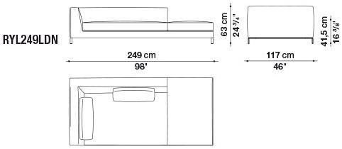 B&B Italia Модульный угловой диван из ткани Ray sun-id-1435354 - Вид №23