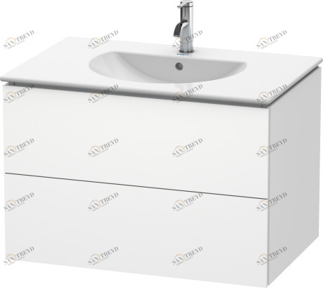 LC626201818 Тумбочка подвесная L-Cube #LC6262 820 x 534 мм Белый матовый, декор Duravit