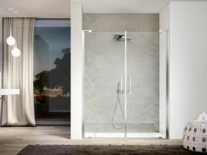 DISENIA Душевая кабина в нише с двустворчатой ​​дверью Slim Sl2p