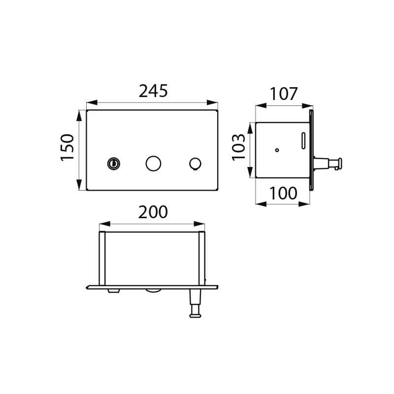 510711S Диспенсер для жидкого мыла, 1 литр DELABIE  - Вид №1