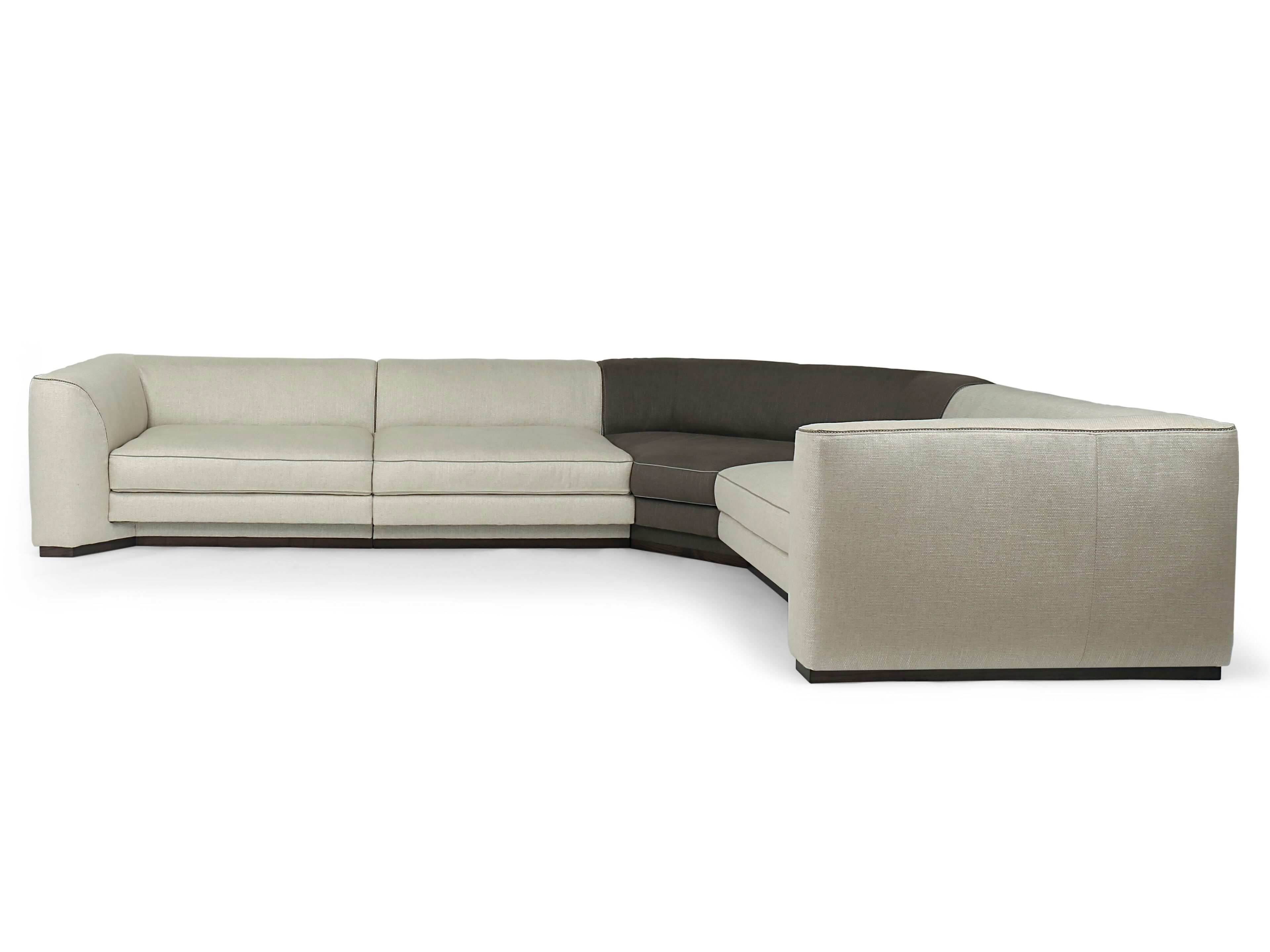 Угловой диван из ткани Borzalino Franklin ARCH-00083609 - Вид №3