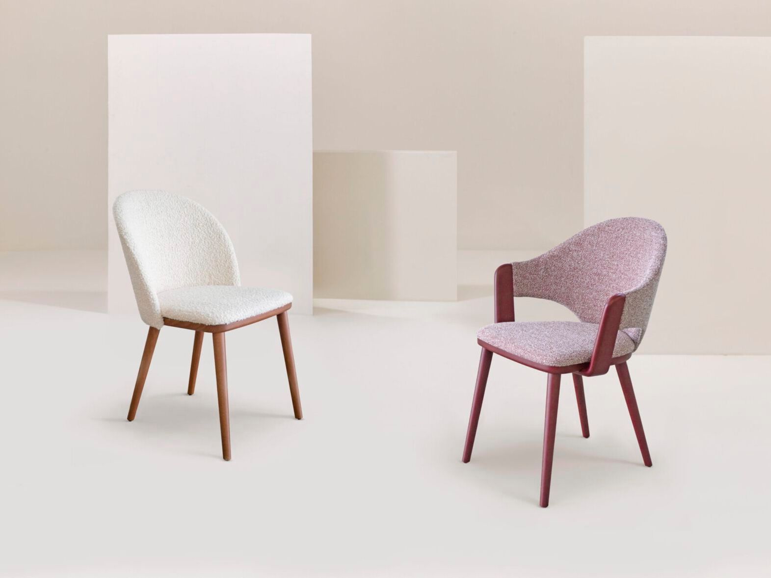 Мягкий стул из бука с подлокотниками Billiani Cortina ARCH-00054428 - Вид №2